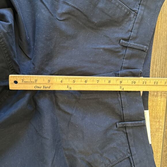 NWT Loft Outlet Girlfriend Chino Curvy Mid Rise Slim Leg Navy Pant Size 12 - Picture 4 of 7